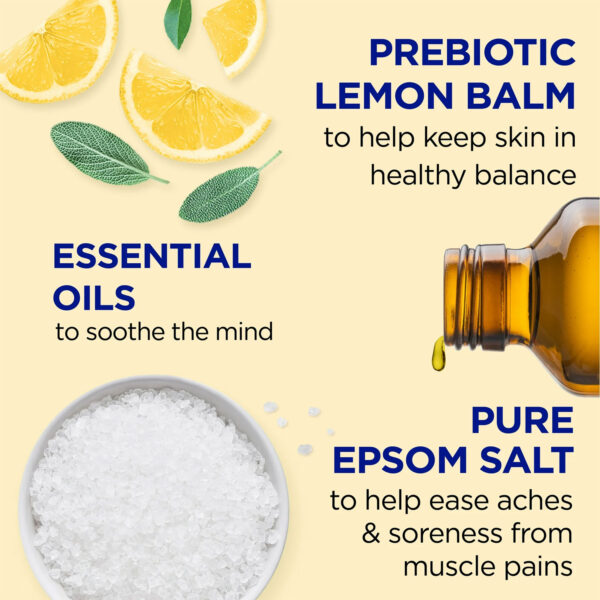 ⁦Epsom Salt Magnesium Soak Prebiotic Lemon Balm⁩ - الصورة ⁦2⁩